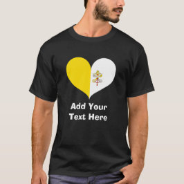 Personlig I Kärlek Vatikanstaten Flagga T-Shirt