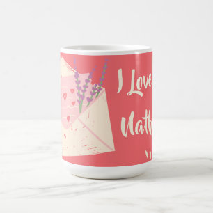 Personlig I Kärlek You Brev Valentines day Mugg