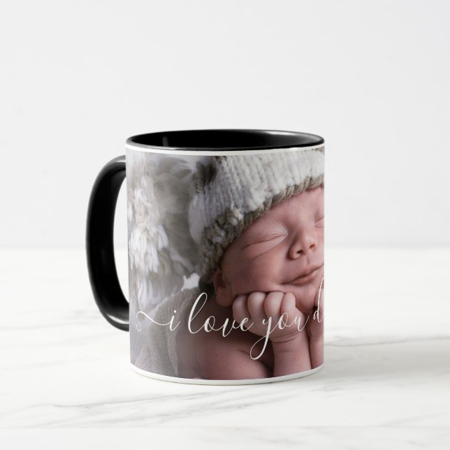 Personlig I Kärlek You Pappa Photo Template Mugg (Framsida vänster)