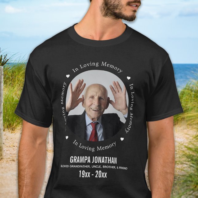 Personlig i minnesfoto för Loving Memory T Shirt (Skapare uppladdad)