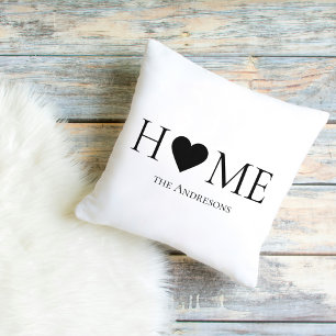 Personlig i modern Minimal hemfamilj Kudde