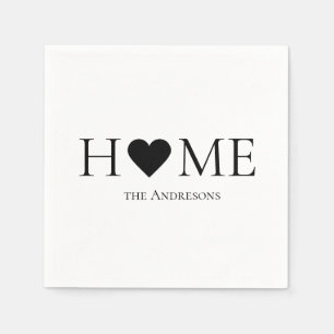 Personlig i modern Minimal hemfamilj Pappersservett