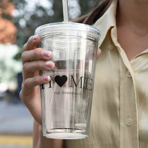 Personlig i modern Minimal hemfamilj Take Away Mugg