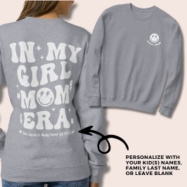 Personlig i My Girl Mamma Era Sweatshirt Grått T Shirt