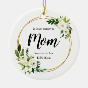 Personlig i överminnesminnet av Mamma Porcelain Julgransprydnad Keramik