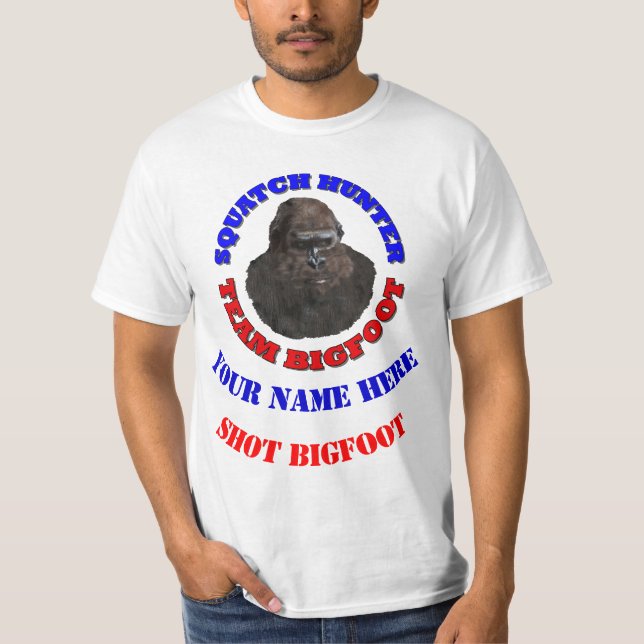 Personlig I sköt Bigfoot Tee (Framsida)