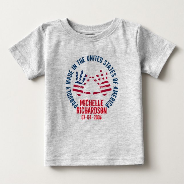 Personlig i USA Tee (Framsida)
