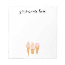 Personlig Ice Cream Anteckningsblock