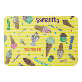 Personlig Ice Cream Bath Mat Badrumsmatta