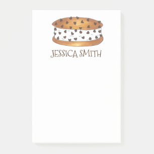 Personlig Ice Cream Chocolate Sandwich Chipwich Post-it Block