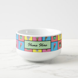 Personlig Ice Cream Soppa Bowl Soppmugg