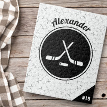 Personlig Ice Hockey Mönster Player Namn Number