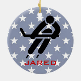 Personlig Ice Hockey Ornament