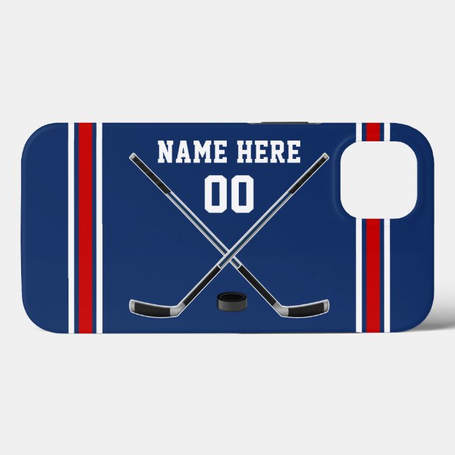 Personlig, Ice Hockey Phone Case, MÅNGA BRANDS (Baksida (horisontell))