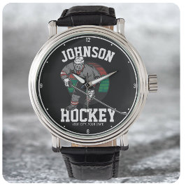 Personlig Ice Hockey Player Team Idrottsman Namn Armbandsur