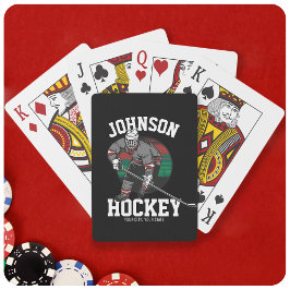 Personlig Ice Hockey Player Team Idrottsman Namn Casinokort
