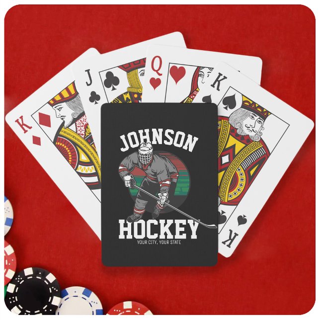 Personlig Ice Hockey Player Team Idrottsman Namn Casinokort (Skapare uppladdad)