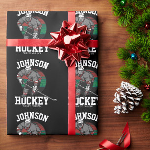 Personlig Ice Hockey Player Team Idrottsman Namn Presentpapper