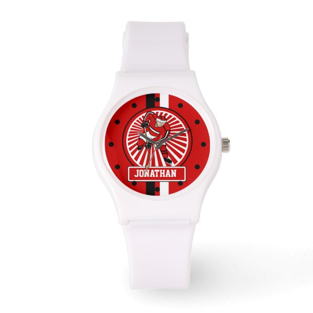 Personlig Ice Hockey-spelare Armbandsur (Framsida)