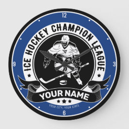 Personlig Ice Hockey Team Player Idrottsman Anpass Stor Klocka