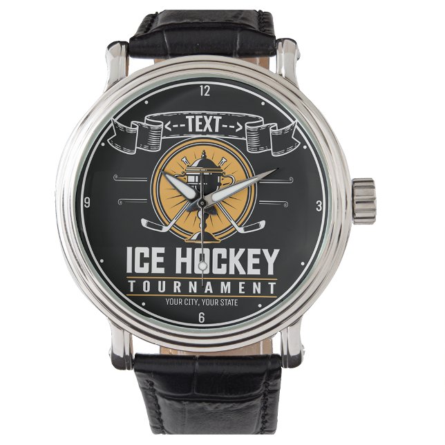 Personlig Ice Hockey Trophy Player Team Game Armbandsur (Skapare uppladdad)