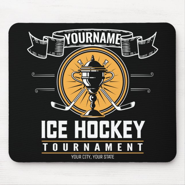 Personlig Ice Hockey Trophy Player Team Game Musmatta (Framsidan)