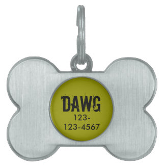 Personlig-ID Hund Märkre Grungy Add Your Pets's Na Namnbricka Husdjur