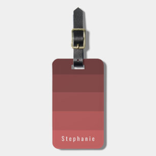 Personlig identifiering Coral Red Hues Bagagebricka