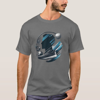 Personlig identitet Sport Art Print retro T Shirt