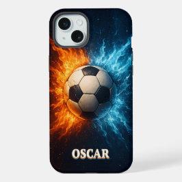 Personlig idrott/fotboll iPhone 15 Plus-fodral