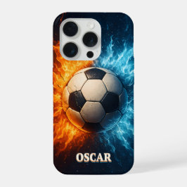 Personlig idrott/fotboll iPhone 15 Pro-fodral