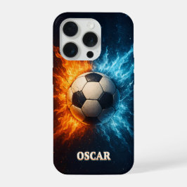 Personlig idrott/fotboll iPhone 15 Pro-fodral