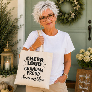 Personlig IdrottsTjej Glada Stolta Mormor Tygkasse