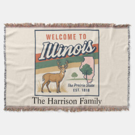 Personlig Illinois-kastfilt Filt