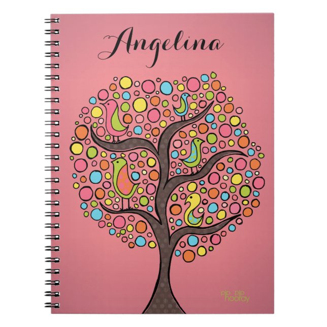 Personlig Illustrated Back to school Notebook Anteckningsbok Med Spiral (Framsidan)