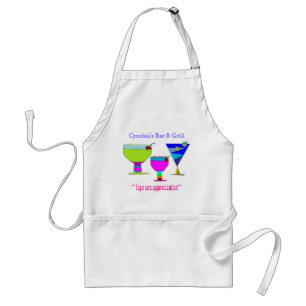Personlig Illustrated Drinks Apron Förkläde