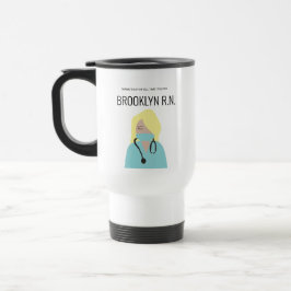 Personlig illustration Tack sjuksköterska Resemugg