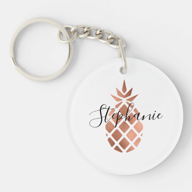 Personlig imitation av roséguld ananas (Framsidan)