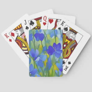 PERSONLIG Impressionist Texas Bluebonnet Casinokort