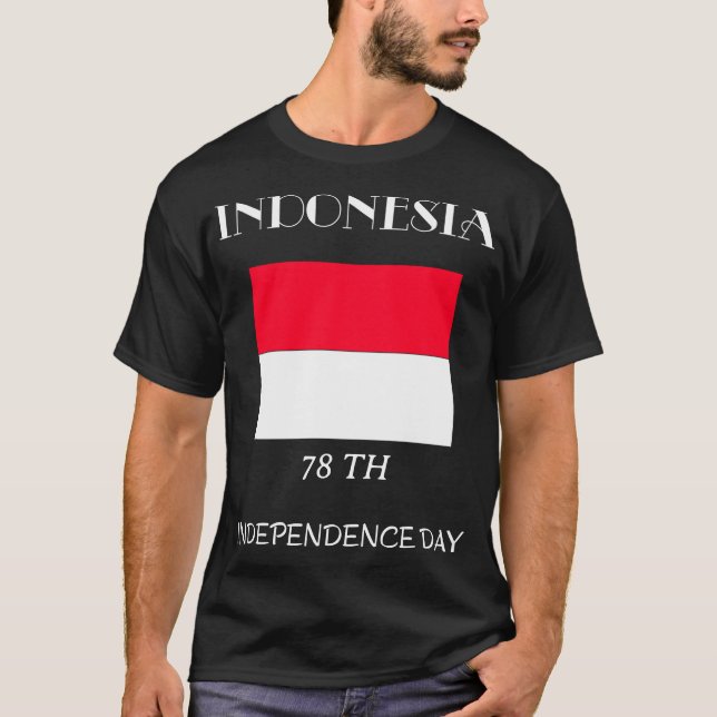 Personlig Indonesia Independence day T-Shirt (Framsida)