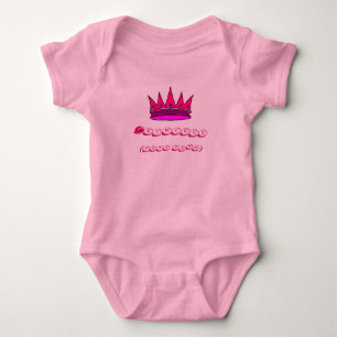 Personlig Infant Princess rosa krona Tee Shirt