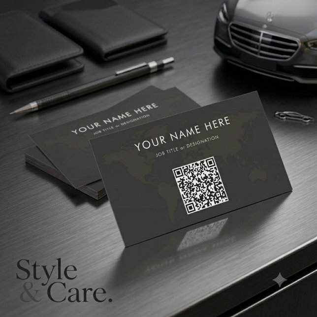 Personlig informationsmagnetkort med QR-kod (Personalized Info Magnet Card with QR Code)