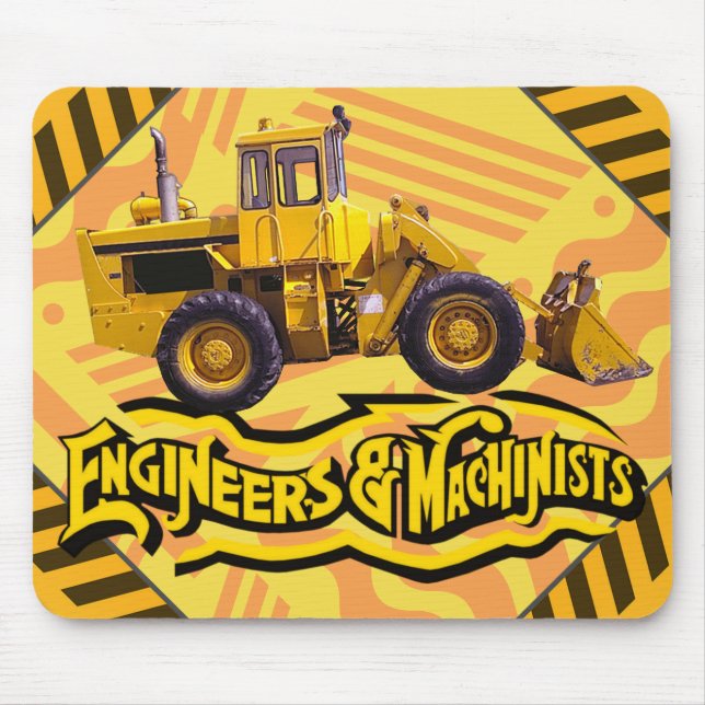 Personlig Ingenjör och Machinister Construction Musmatta (Framsidan)