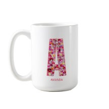 Personlig initial | Blommig bokstav A monogram
