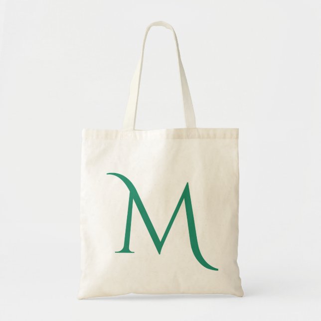 Personlig Initial Brev Monogram Namn Tote Bag Tygkasse (Framsidan)