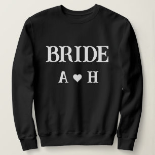 Personlig initial Brud och brudgum namn T Shirt