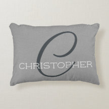 Personlig initial C monogram i svart grå