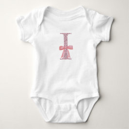 Personlig Initial Flicka ’I’ T Shirt