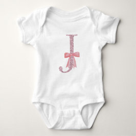 Personlig Initial Flicka ’J’ T Shirt