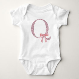 Personlig Initial Flicka ’Q’ T Shirt